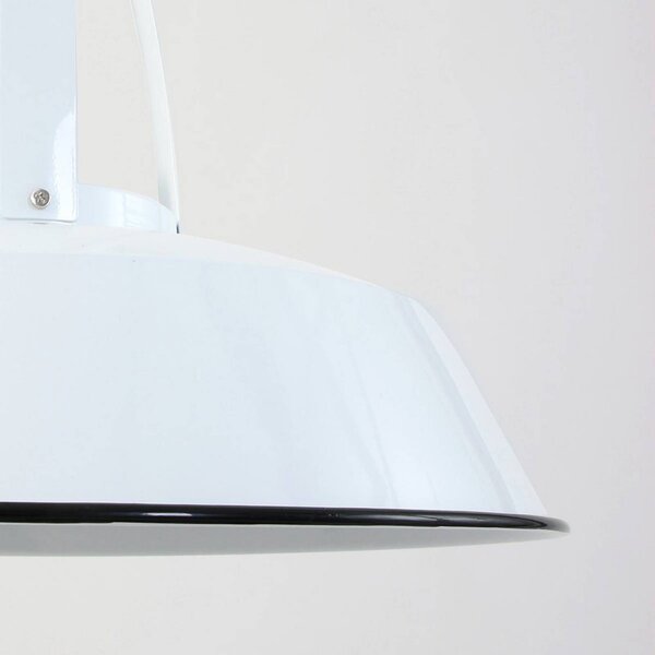 Steinhauer Lampa wisząca Eden, możliwość ściemniania, biały / opal, kuchnia, metal, vintage
