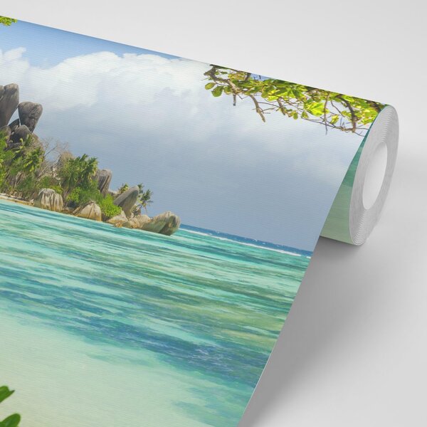 Fototapeta piękna plaża na wyspie La Digue