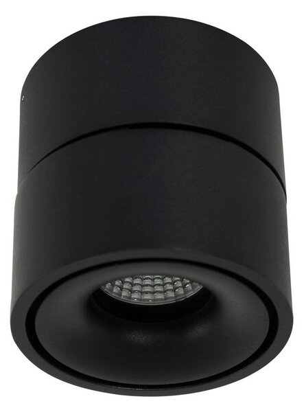 Steinhauer Reflektor sufitowy LED Fez, czarny, 1-punktowy, metalowy, obrotowy możliwość ściemniania, czarny, salon / jadalnia, metal, nowoczesny