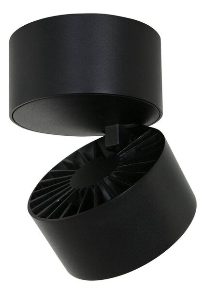 Steinhauer Reflektor sufitowy LED Fez, czarny, 1-punktowy, metalowy, obrotowy możliwość ściemniania, czarny, salon / jadalnia, metal, nowoczesny