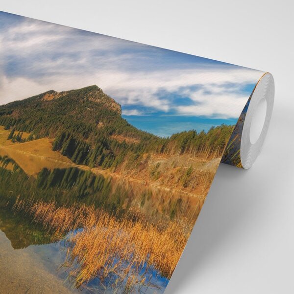 Fototapeta jezioro pod wzgórzami