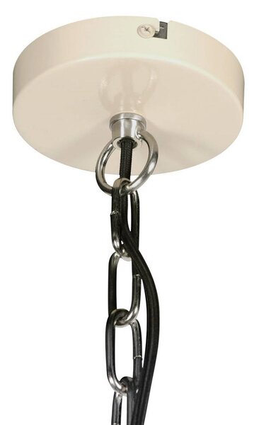 Steinhauer Lampa wisząca Frisk, możliwość ściemniania, kremowy / amber, salon / jadalnia, metal, industrialny