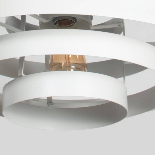 Steinhauer Lampa wisząca Halo Cirque, możliwość ściemniania, biały / opal, salon / jadalnia, metal, nowoczesny