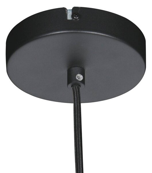 Steinhauer Lampa wisząca Halo Cirque, możliwość ściemniania, czarny, salon / jadalnia, metal, nowoczesny