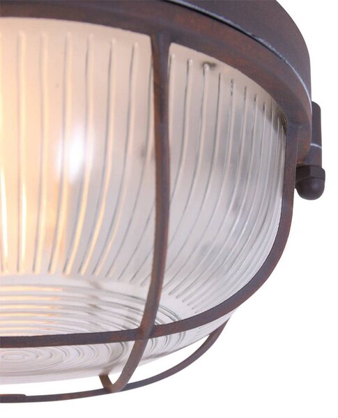 Steinhauer Lampa sufitowa Lisanne, możliwość ściemniania, brązowy / rdzawy, przedpokój, metal