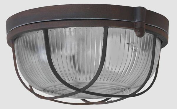 Steinhauer Lampa sufitowa Lisanne, możliwość ściemniania, brązowy / rdzawy, przedpokój, metal