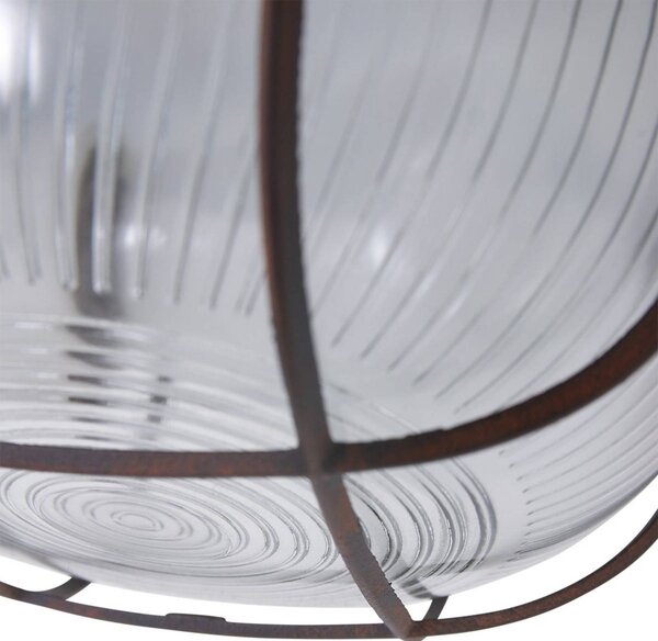 Steinhauer Lampa sufitowa Lisanne, możliwość ściemniania, brązowy / rdzawy, przedpokój, metal