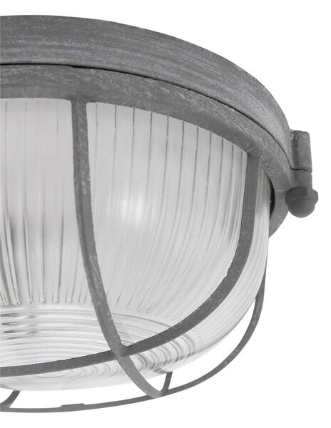 Steinhauer Lampa sufitowa Lisanne, możliwość ściemniania, aluminiowy / szary / cynkowy, przedpokój, metal