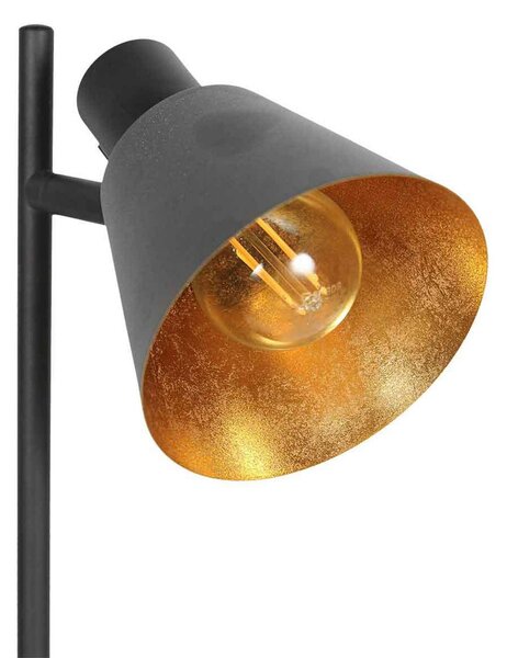 Steinhauer Lampa stołowa Oeroe, 1-punktowa, czarna, metal, E14 Oeroe, czarny, salon / jadalnia, metal