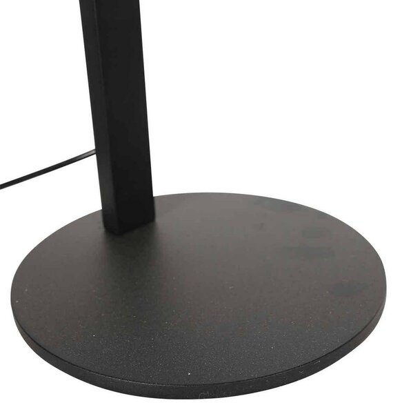 Steinhauer Lampa stołowa LED Ringlux, możliwość ściemniania, czarny, salon / jadalnia, metal, nowoczesny