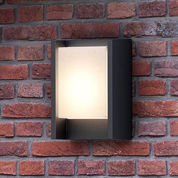 Philips Kinkiet zewnętrzny LED Arbour, czarny, aluminium, nowoczesny