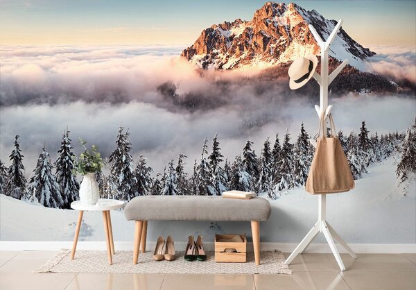 Fototapeta Karkonosze pod śniegiem