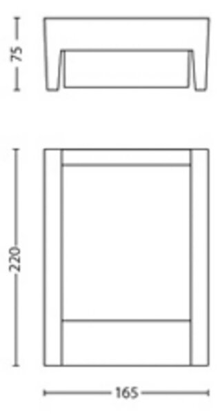 Philips Kinkiet zewnętrzny LED Arbour, czarny, aluminium, nowoczesny