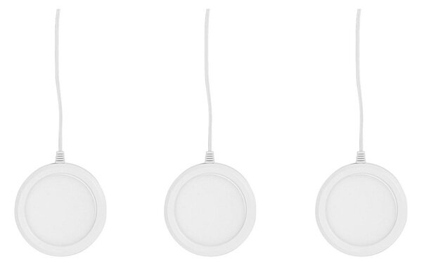 OSRAM SMART+ WiFi UNDERCABINET ROUND, biały, Ø 8 cm, zestaw 3 szt możliwość ściemniania, biały / opal, kuchnia, aluminium, nowoczesny
