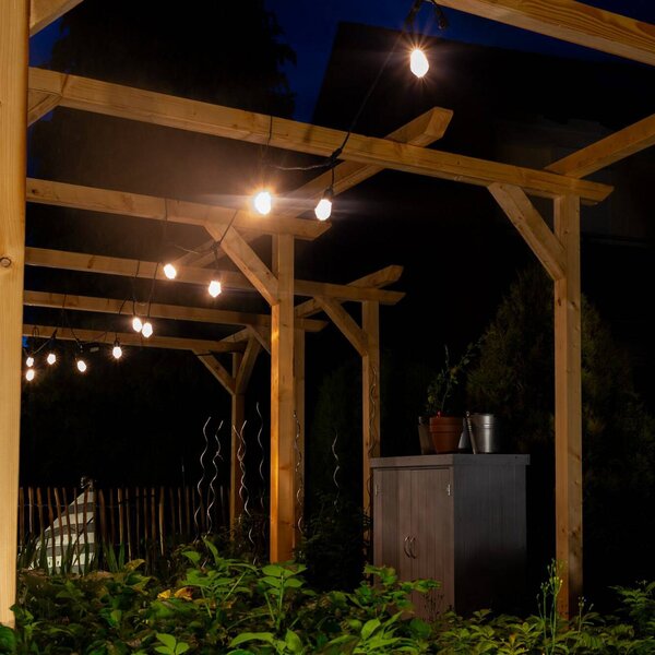 OSRAM SMART+ Łańcuch świetlny LED STRINGLIGHT z WiFi, RGBW 12-punktowa. STRINGLIGHT, możliwość ściemniania, czarny, tworzywo sztuczne, nowoczesny
