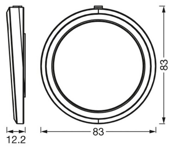 OSRAM SMART+ WiFi UNDERCABINET ROUND, biały, Ø 8 cm, zestaw 3 szt możliwość ściemniania, biały / opal, kuchnia, aluminium, nowoczesny