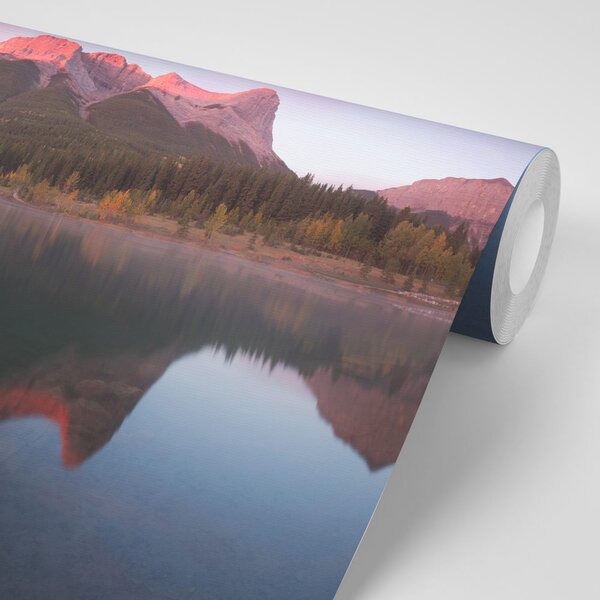 Fototapeta zachód słońca nad Dolomitami