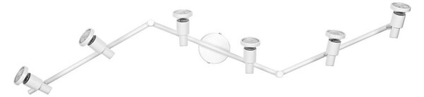 OSRAM Reflektor sufitowy OSRAM, biały, 6-punktowa, metalowy, GU10-LED 927 ściemniany, możliwość ściemniania, biały / opal, metal