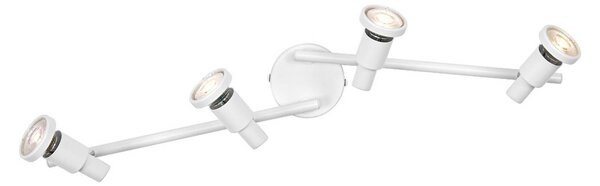 OSRAM Reflektor sufitowy OSRAM, biały, 4-punktowa, metalowy, GU10-LED 927 ściemniany, możliwość ściemniania, biały / opal, metal