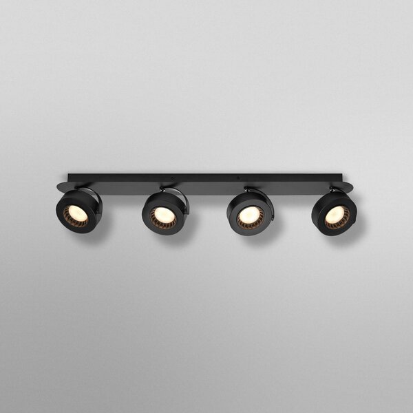 OSRAM Reflektor sufitowy LED VENUS czarny 4-punktowa metalowy 3000 K, czarny, salon / jadalnia, metal, nowoczesny