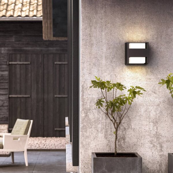 Philips Kinkiet zewnętrzny LED Arbour UE, czarny, aluminium, nowoczesny