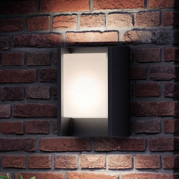 Philips Kinkiet zewnętrzny LED Arbour UE, czarny, aluminium, nowoczesny