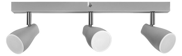 OSRAM Reflektor sufitowy PEAR, szary, 3-punktowa, GU10-LED 2700 K PEAR, aluminiowy / szary / cynkowy, tworzywo sztuczne