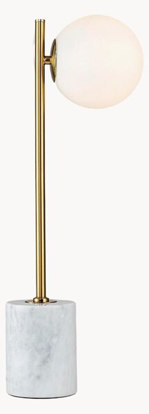 Lampa stołowa z marmurową podstawą Halen