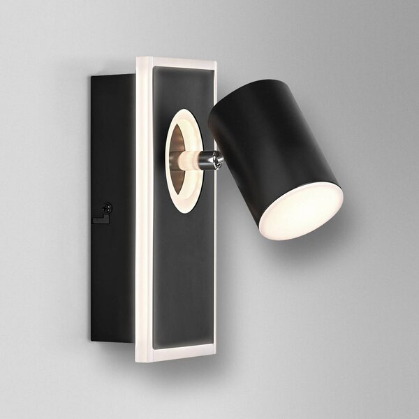 OSRAM Reflektor ścienny LED MARS CLICK-SELECT, 1 spot, czarny CLICK-SELECT, czarny, salon / jadalnia, metal, nowoczesny