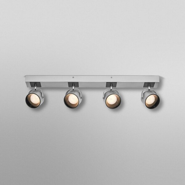 OSRAM Lampa sufitowa LED Jupiter, 4-punktowa, srebrna, metalowa JUPITER, chromowy / srebrny, salon / jadalnia, metal, nowoczesny