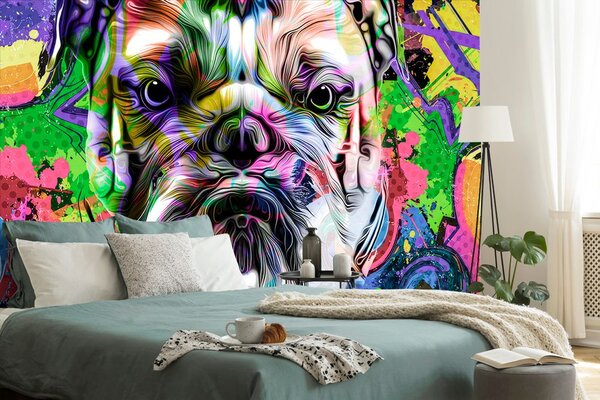 Tapeta buldog pop-art