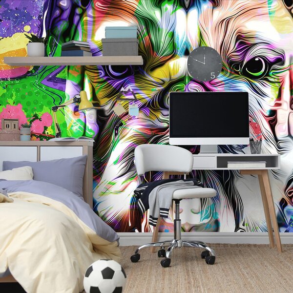 Tapeta buldog pop-art