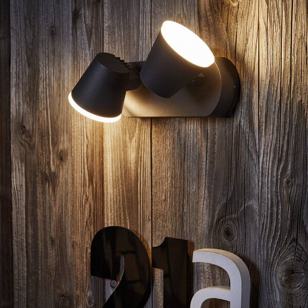 OSRAM Kinkiet zewnętrzny LED ENDURA STYLE MIDI, aluminiowy / szary / cynkowy, aluminium, nowoczesny