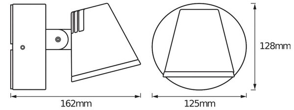 OSRAM Kinkiet zewnętrzny LED ENDURA STYLE MIDI, aluminiowy / szary / cynkowy, aluminium, nowoczesny