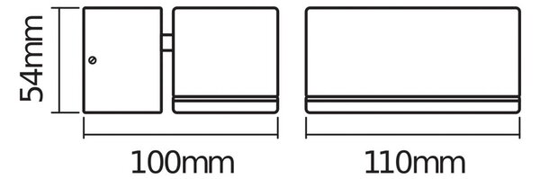 OSRAM Kinkiet zewnętrzny LED ENDURA STYLE MINI, aluminiowy / szary / cynkowy, aluminium, nowoczesny