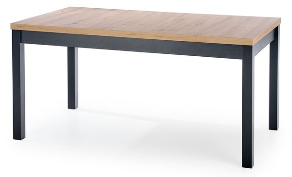 Stół rozkładany Tanre 160-230x80 cm - dąb artisan / czarny