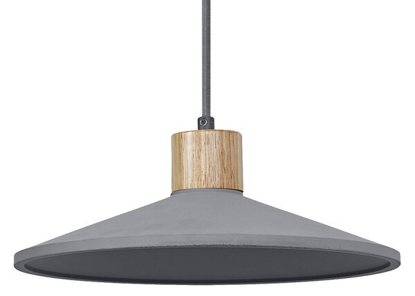 OSRAM Lampa wisząca CONCRETE WOOD, możliwość ściemniania, aluminiowy / szary / cynkowy, salon / jadalnia, beton, młodzieżowy