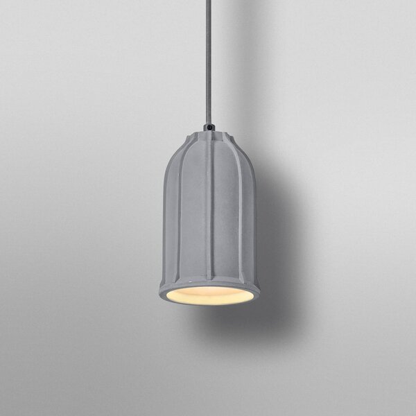 OSRAM Lampa wisząca CONCRETE SIM, możliwość ściemniania, aluminiowy / szary / cynkowy, salon / jadalnia, beton, młodzieżowy