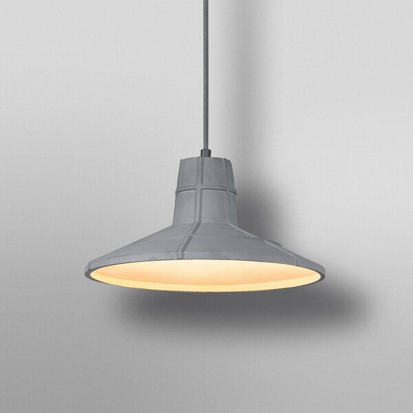 OSRAM Lampa wisząca CONCRETE SALA, możliwość ściemniania, aluminiowy / szary / cynkowy, salon / jadalnia, beton, młodzieżowy