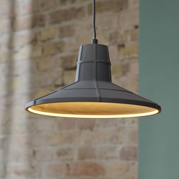 OSRAM Lampa wisząca CONCRETE SALA, możliwość ściemniania, aluminiowy / szary / cynkowy, salon / jadalnia, beton, młodzieżowy
