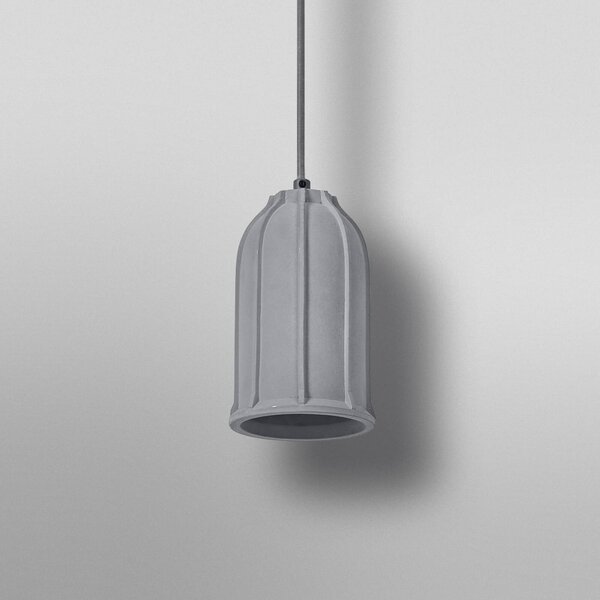 OSRAM Lampa wisząca CONCRETE SIM, możliwość ściemniania, aluminiowy / szary / cynkowy, salon / jadalnia, beton, młodzieżowy