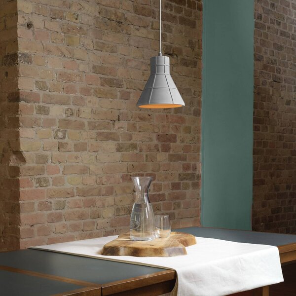 OSRAM Lampa wisząca CONCRETE BIM, możliwość ściemniania, aluminiowy / szary / cynkowy, salon / jadalnia, beton, młodzieżowy
