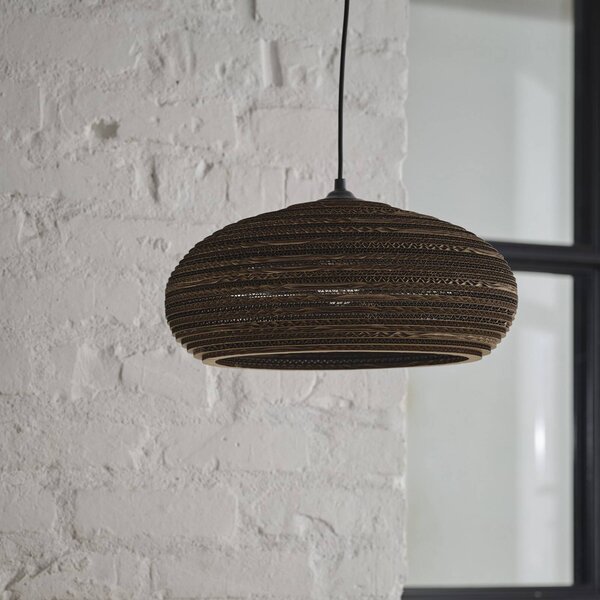 OSRAM Lampa wisząca DROP, możliwość ściemniania, brązowy / rdzawy, salon / jadalnia, papier / lunolit / lunopal