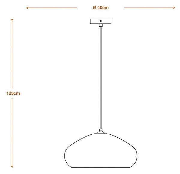 OSRAM Lampa wisząca DROP, możliwość ściemniania, brązowy / rdzawy, salon / jadalnia, papier / lunolit / lunopal