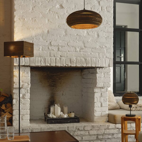 OSRAM Lampa wisząca DROP, możliwość ściemniania, brązowy / rdzawy, salon / jadalnia, papier / lunolit / lunopal