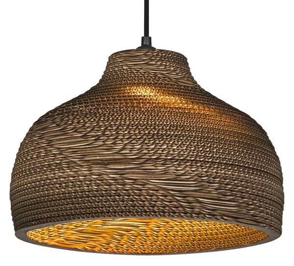 OSRAM Lampa wisząca HAT, możliwość ściemniania, brązowy / rdzawy, salon / jadalnia, papier / lunolit / lunopal