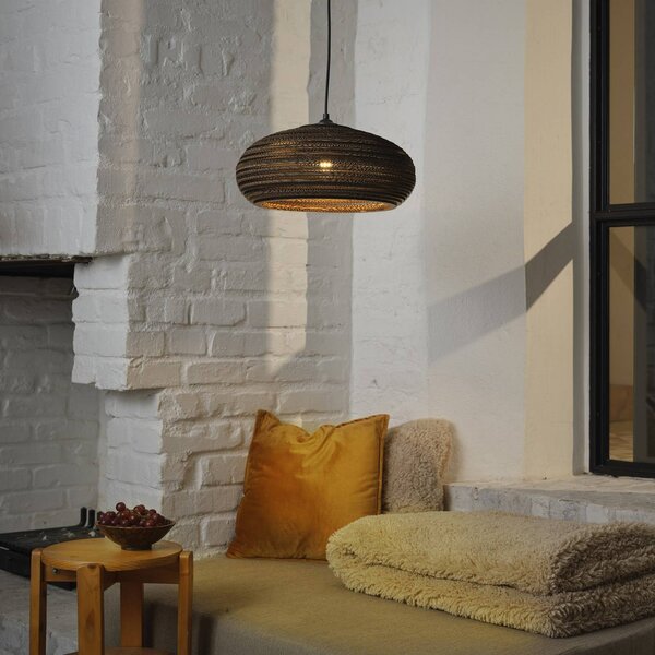 OSRAM Lampa wisząca DROP, możliwość ściemniania, brązowy / rdzawy, salon / jadalnia, papier / lunolit / lunopal