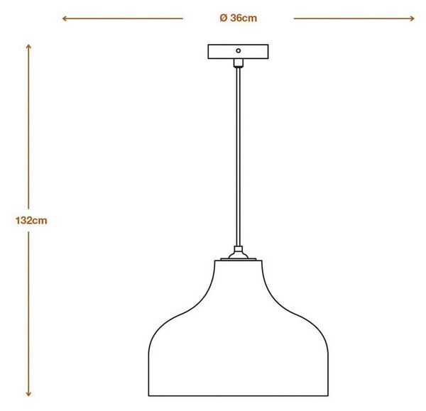 OSRAM Lampa wisząca HAT, możliwość ściemniania, brązowy / rdzawy, salon / jadalnia, papier / lunolit / lunopal