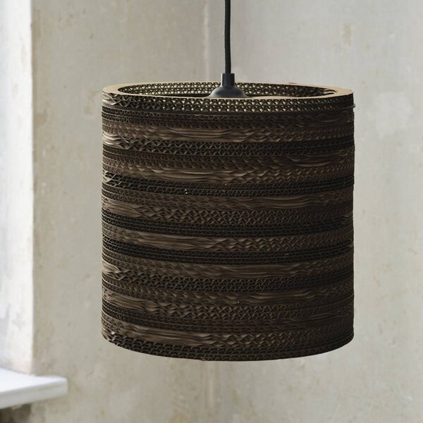 OSRAM Lampa wisząca CYLINDER, możliwość ściemniania, brązowy / rdzawy, salon / jadalnia, papier / lunolit / lunopal