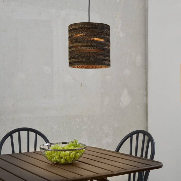 OSRAM Lampa wisząca CYLINDER, możliwość ściemniania, brązowy / rdzawy, salon / jadalnia, papier / lunolit / lunopal
